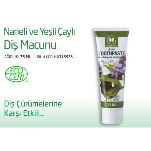 YEŞİL ÇAYLI VE NANELİ DİŞ MACUNU