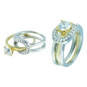 İKİLİ TEK TAŞ YÜZÜK NUMARALI